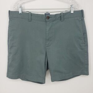 J. Crew Mens 7 Inch Inseam Chino Shorts Size 36 Stretch Cotton Preppy Green